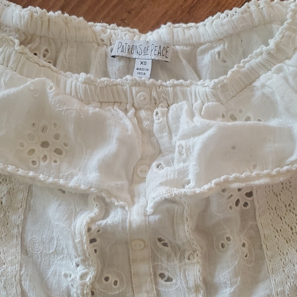 Eyelet Ruffle Top - Picture 3 of 4